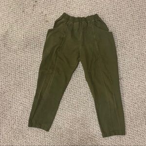 Elizabeth Suzann Clyde Pants Olive Cotton Twill 8R